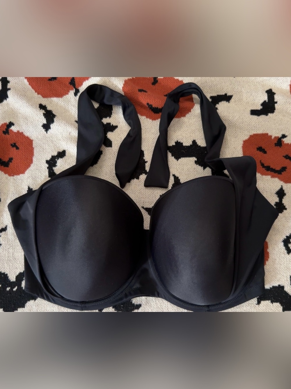 Black Strapless Convertible Bikini Top -